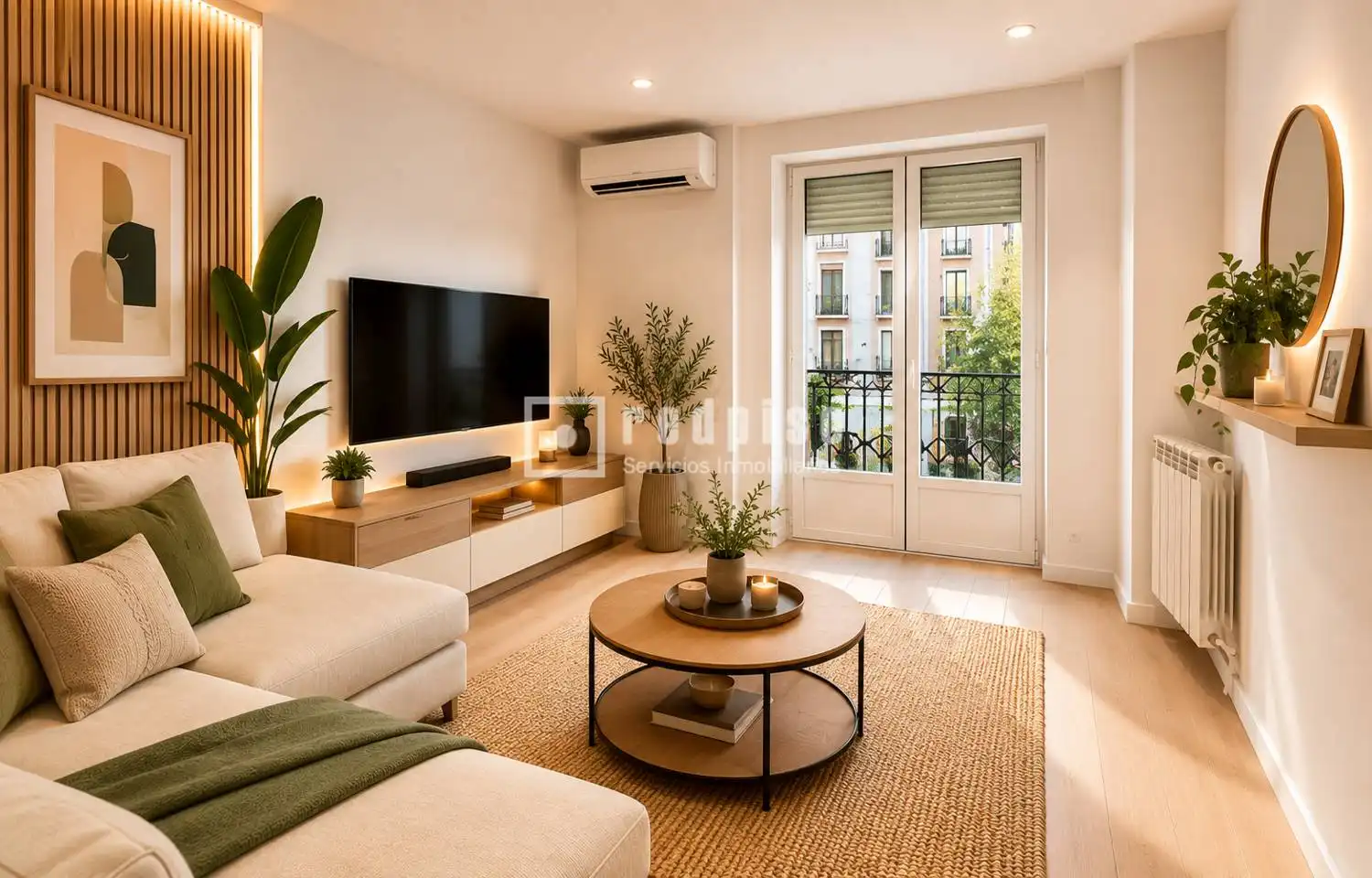 Living room of Flat for sale in Madrid  with Air Conditioner and Heating