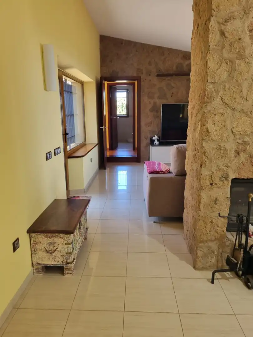Sala d'estar de Casa o xalet en venda en Tacoronte amb Jardí privat, Parquet i Terrassa
