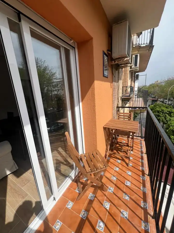 Balcony of Flat for rent in Sevilla  with Air Conditioner, Terrace and Furnished