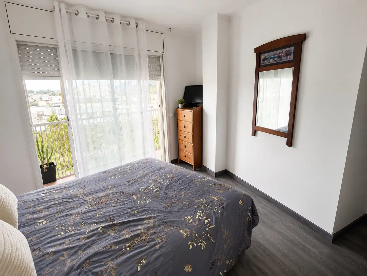 Schlafzimmer von Wohnung zum Verkauf in Terrassa mit Heizung, Parkett und Balkon