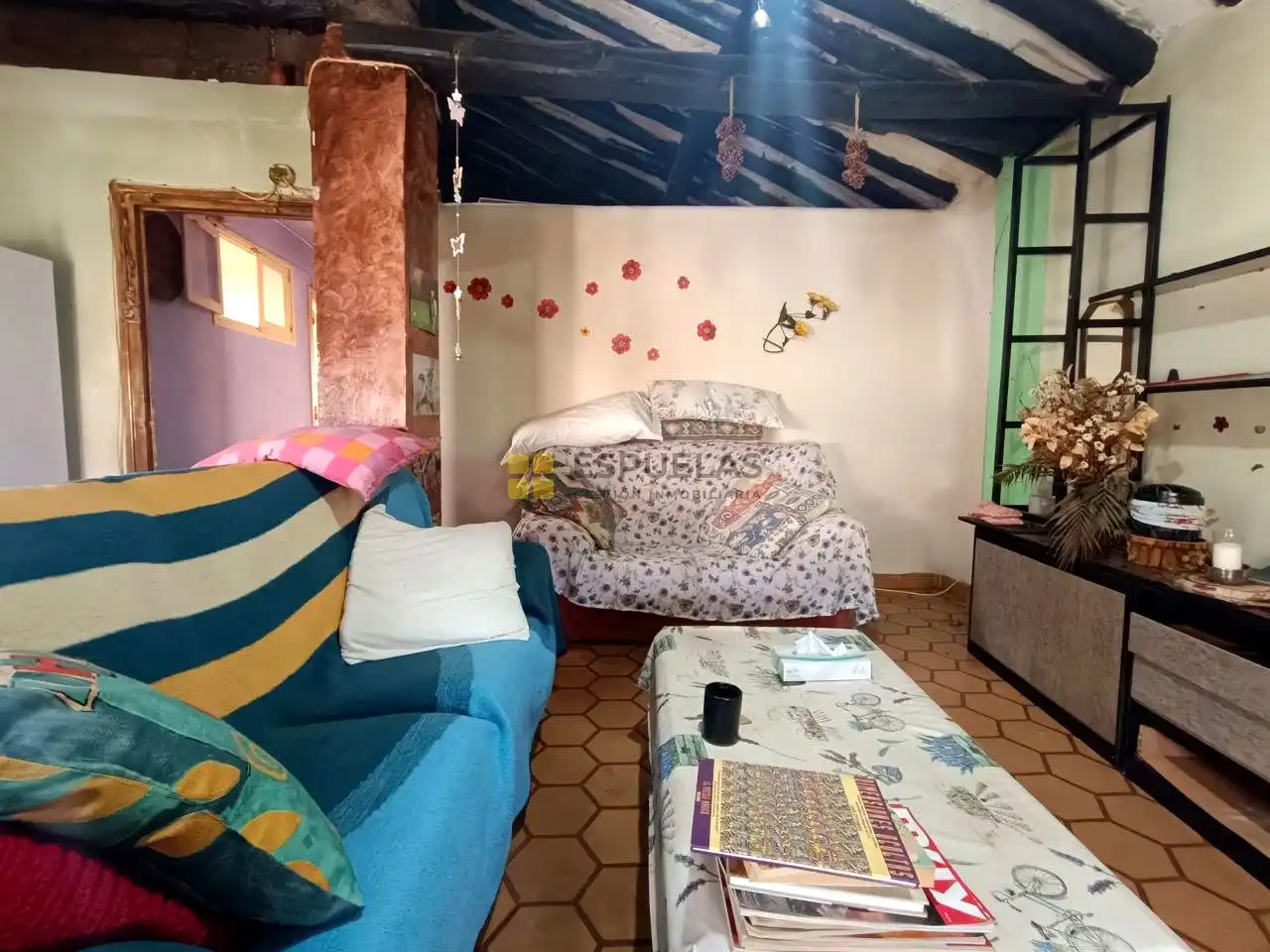 Sala de estar de Casa adosada en venta en Arnedo con Balcón
