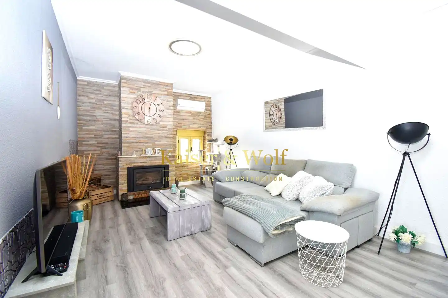 Sala de estar de Finca rústica en venta en Elche / Elx con Aire acondicionado y Jardín privado