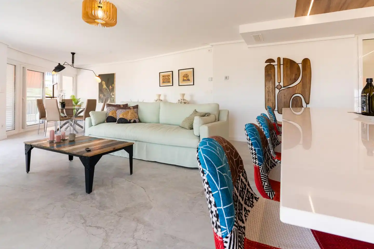 Living room of Flat for sale in Santa Pola  with Air Conditioner, Heating and Terrace