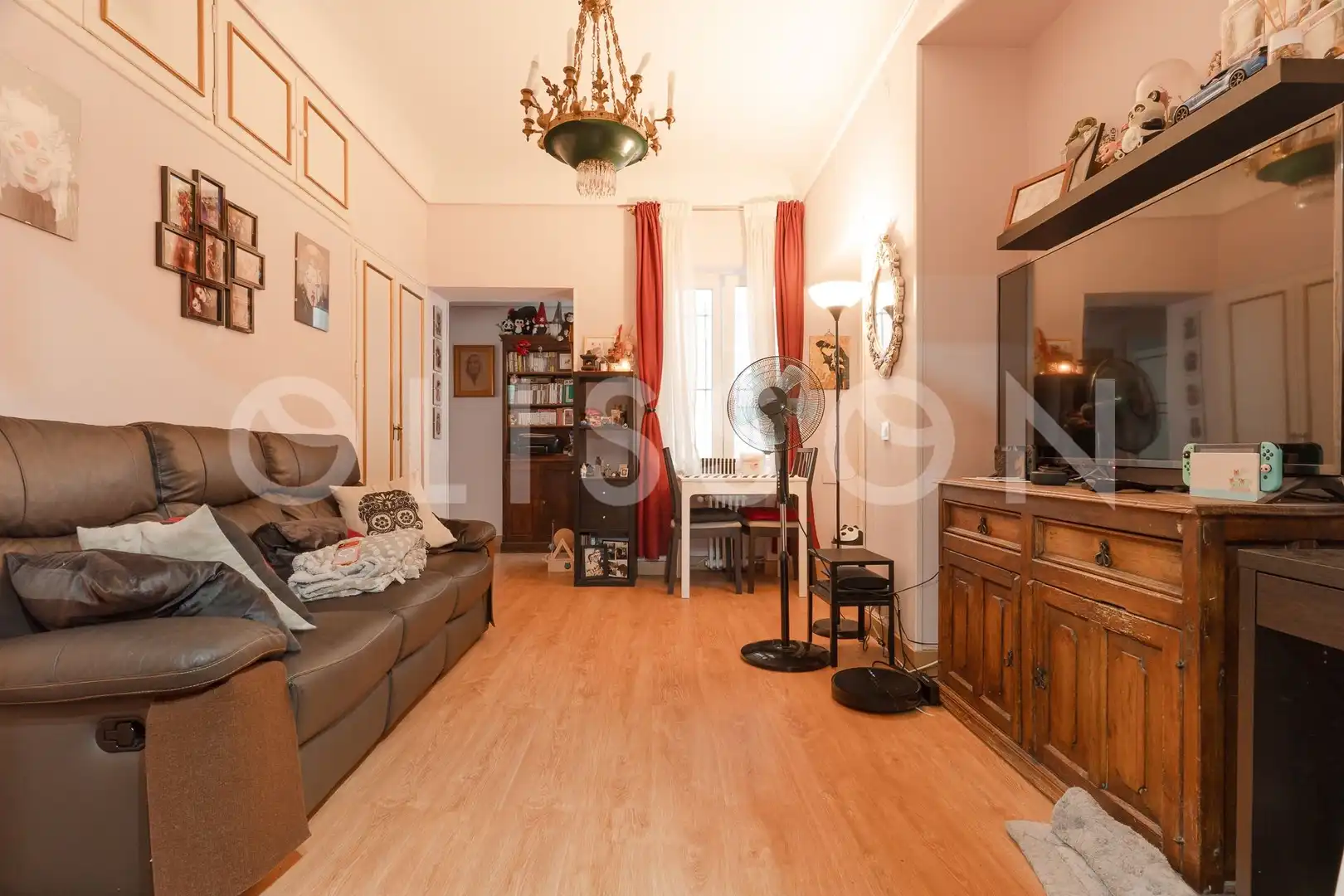 Sala de estar de Piso de alquiler en Madrid con Aire acondicionado, Calefacción y Terraza