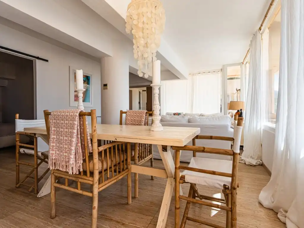 Comedor de Apartamento en venta en Sant Josep de sa Talaia con Calefacción y Jardín privado