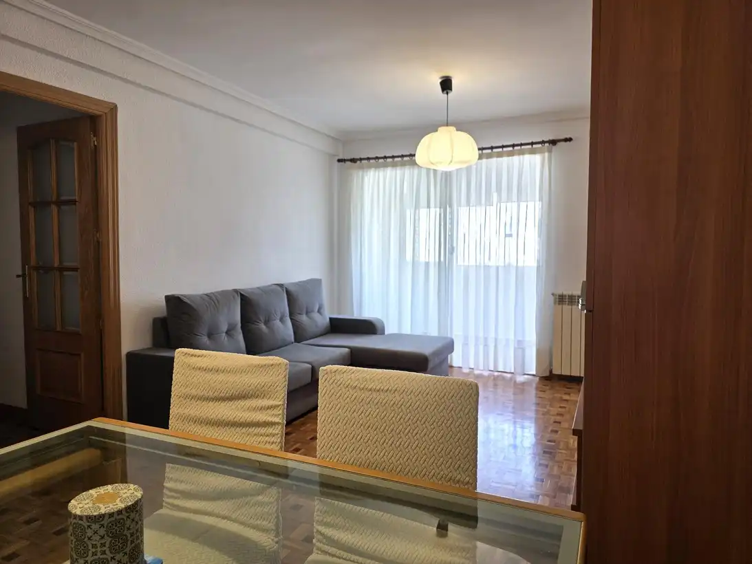 Wohnzimmer von Wohnung zur Miete in Madrid mit Klimaanlage, Heizung und Parkett