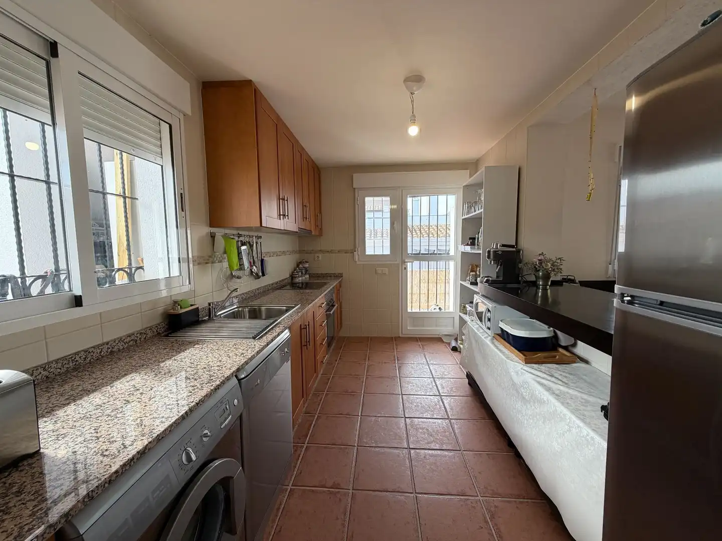 Cocina de Casa o chalet en venta en Fuente Álamo de Murcia con Aire acondicionado, Jardín privado y Terraza