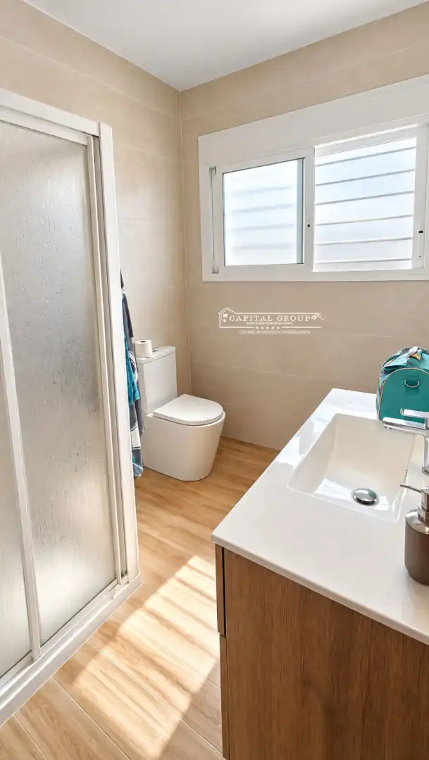 Bathroom of Houses for sale in Punta Umbría  with Private garden, Terrace and Furnished