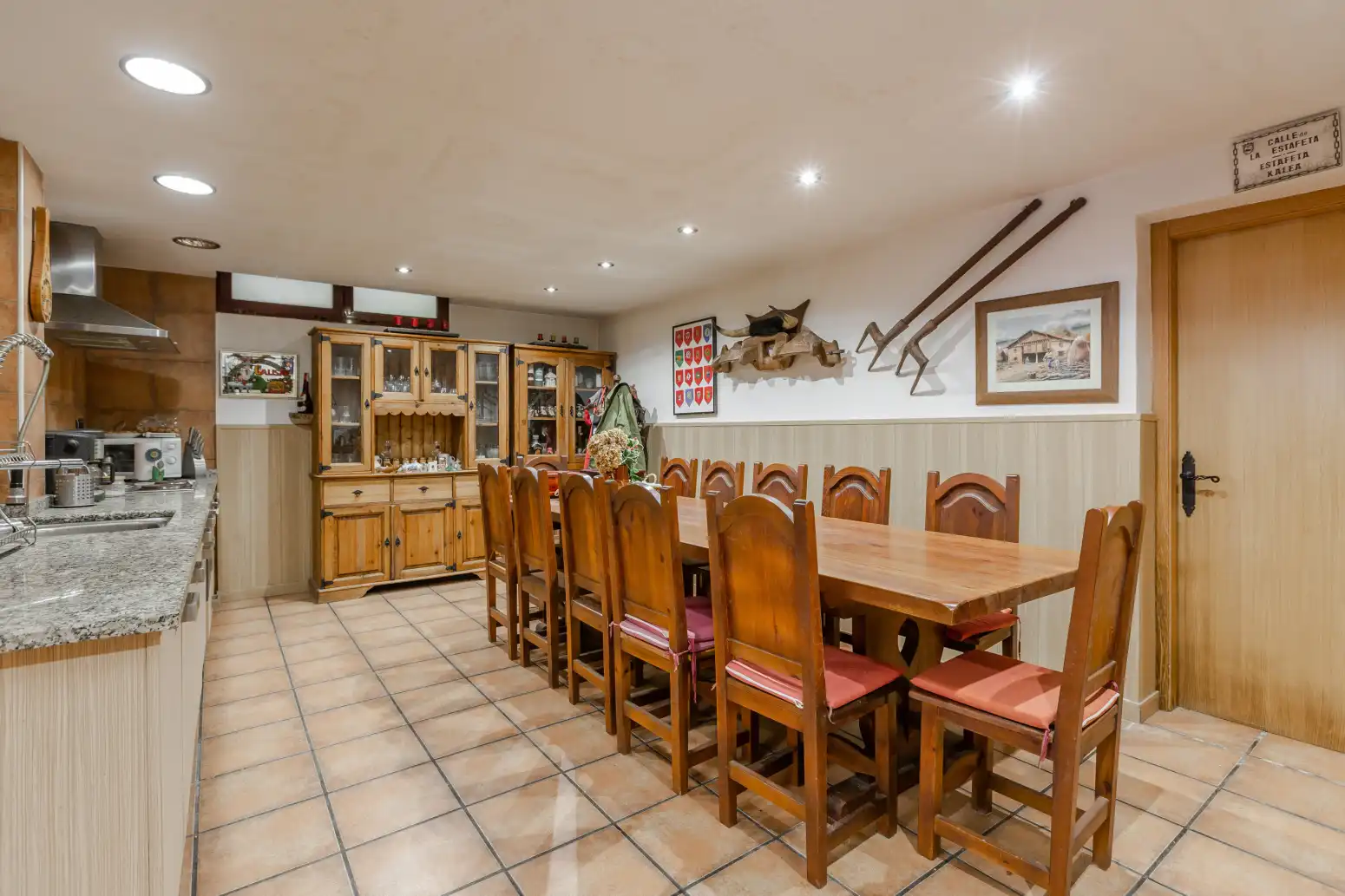 Menjador de Casa o xalet en venda en Berrioplano / Berriobeiti amb Calefacció, Jardí privat i Parquet