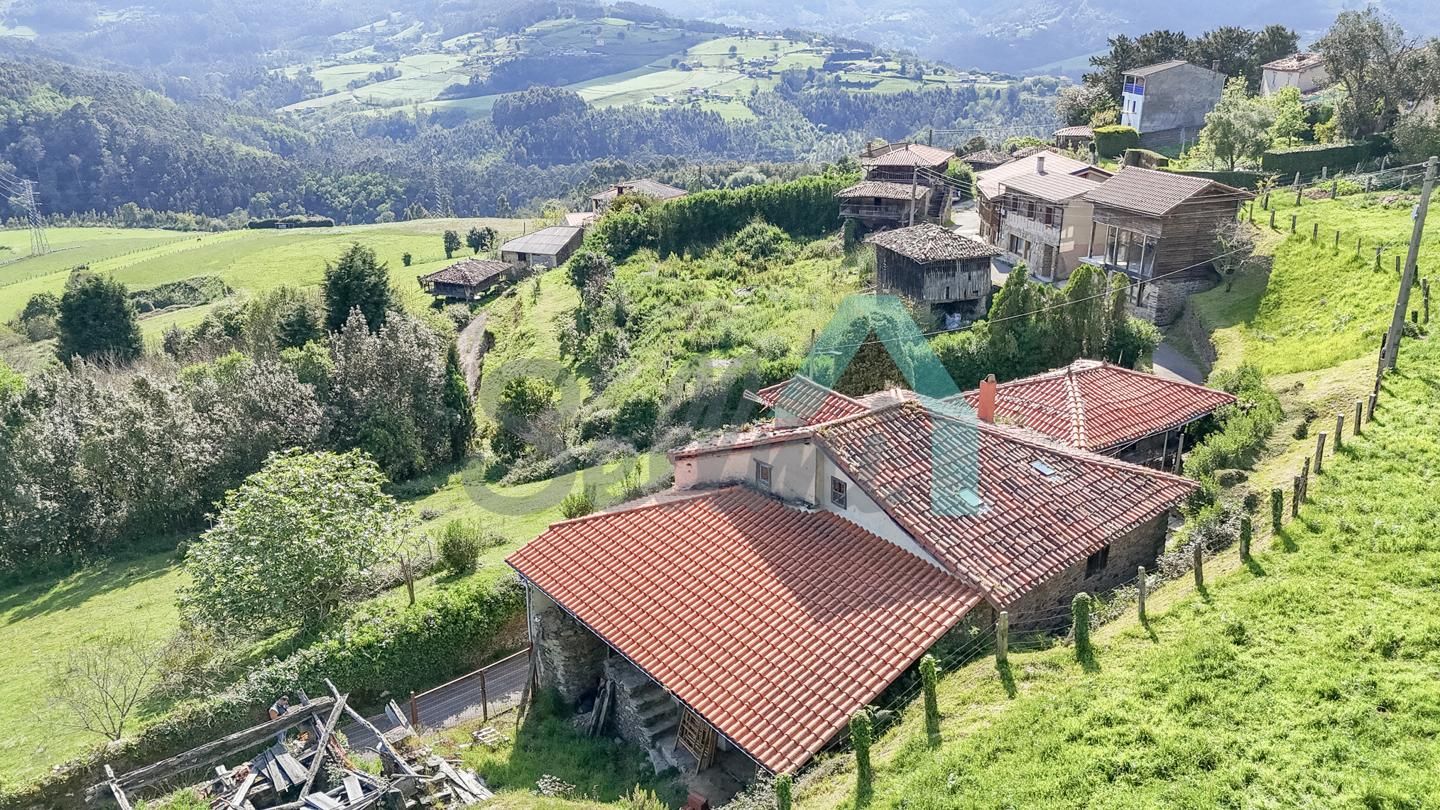 Vista exterior de Casa o xalet en venda en Cudillero amb Jardí privat, Parquet i Terrassa