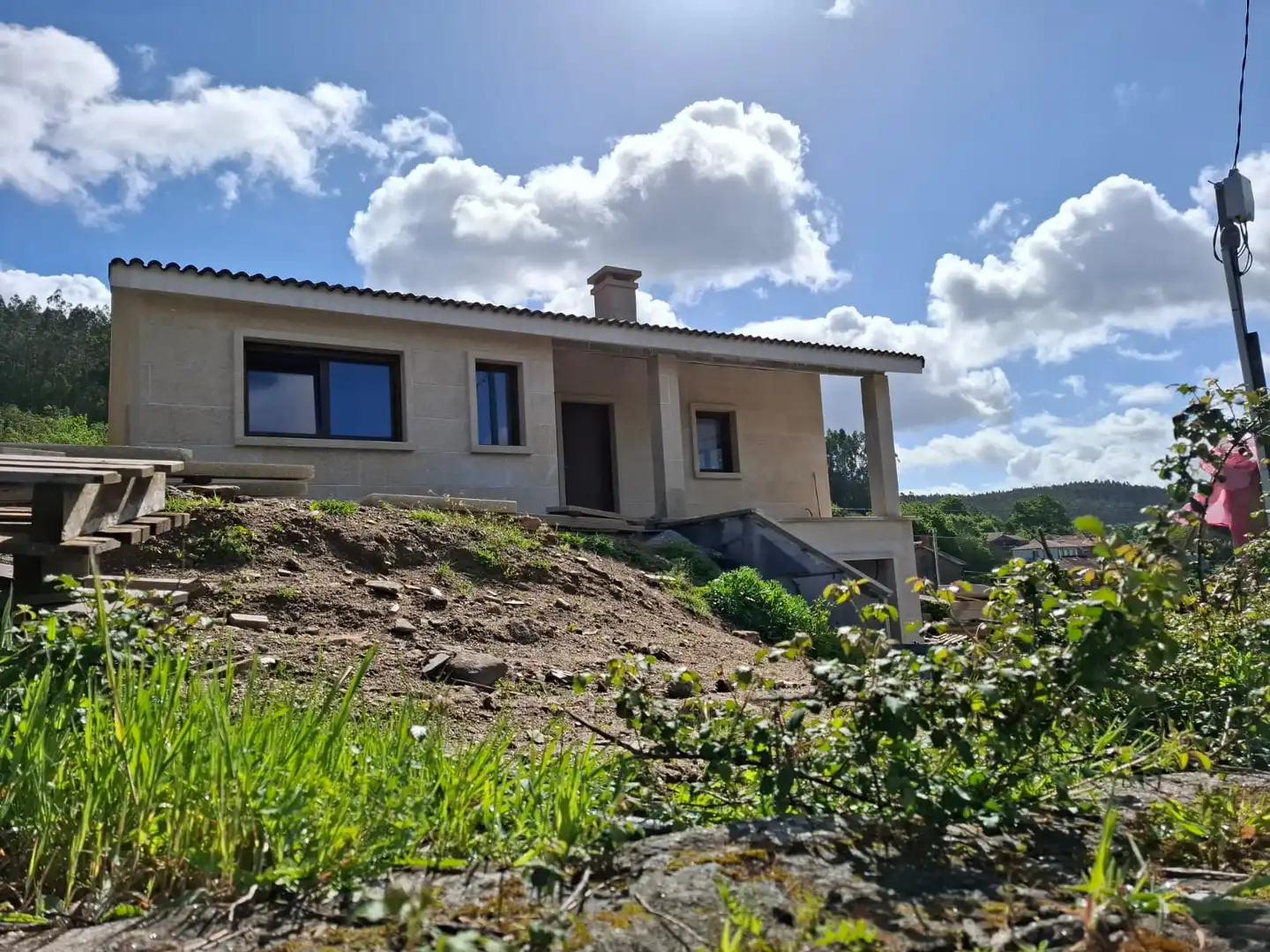 Vista exterior de Casa o chalet de alquiler en Santiago de Compostela  con Se aceptan mascotas
