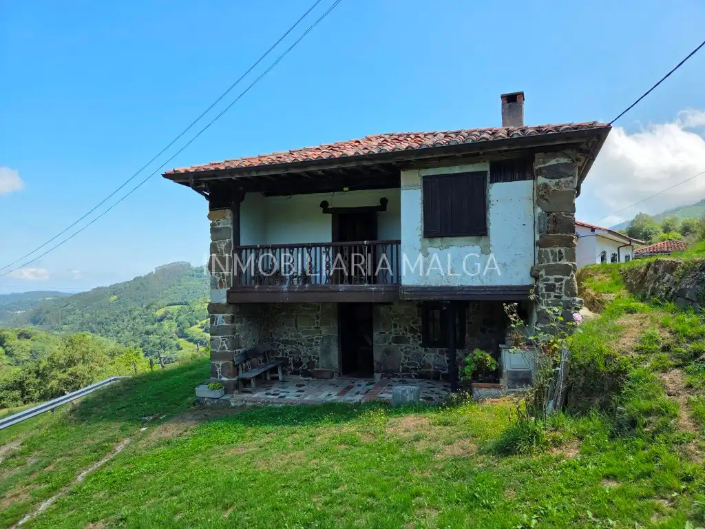 Exterior view of Houses for sale in Colunga  with Parquet flooring, Storage room and Furnished