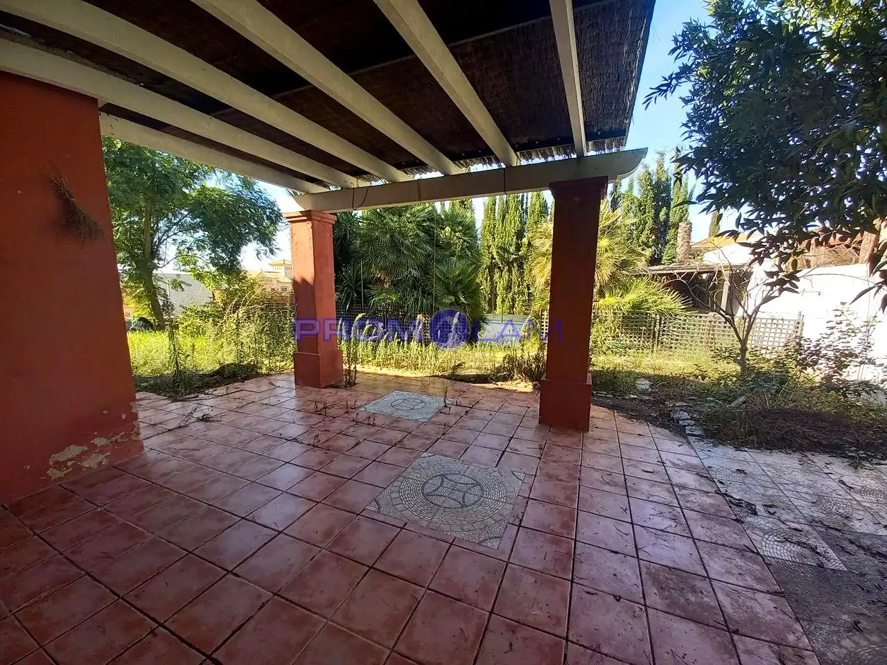 Terraza de Casa o chalet en venta en Bollullos de la Mitación con Jardín privado y Piscina