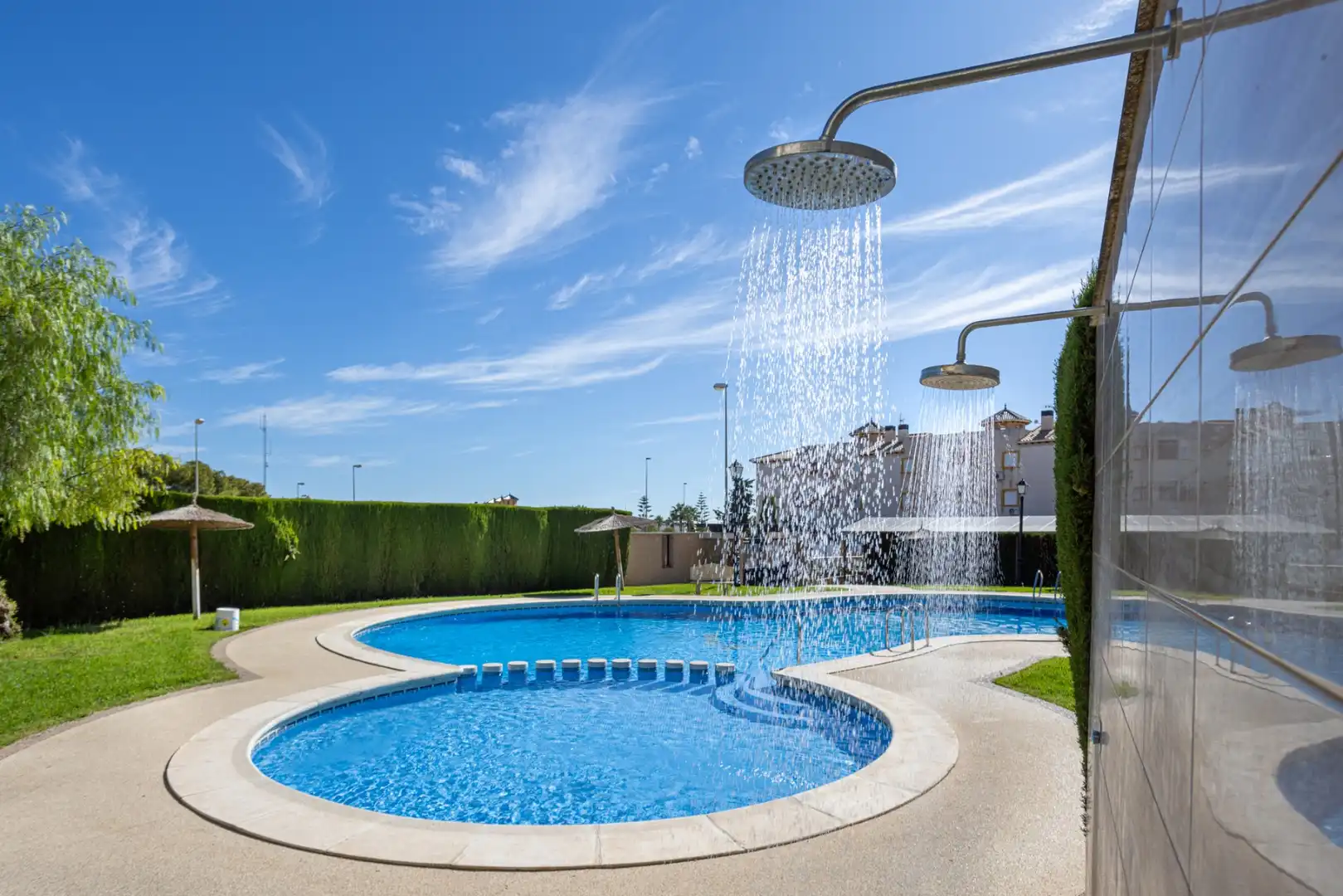Swimming pool of Detached homes for sale in Orihuela  with Air Conditioner, Private garden and Terrace