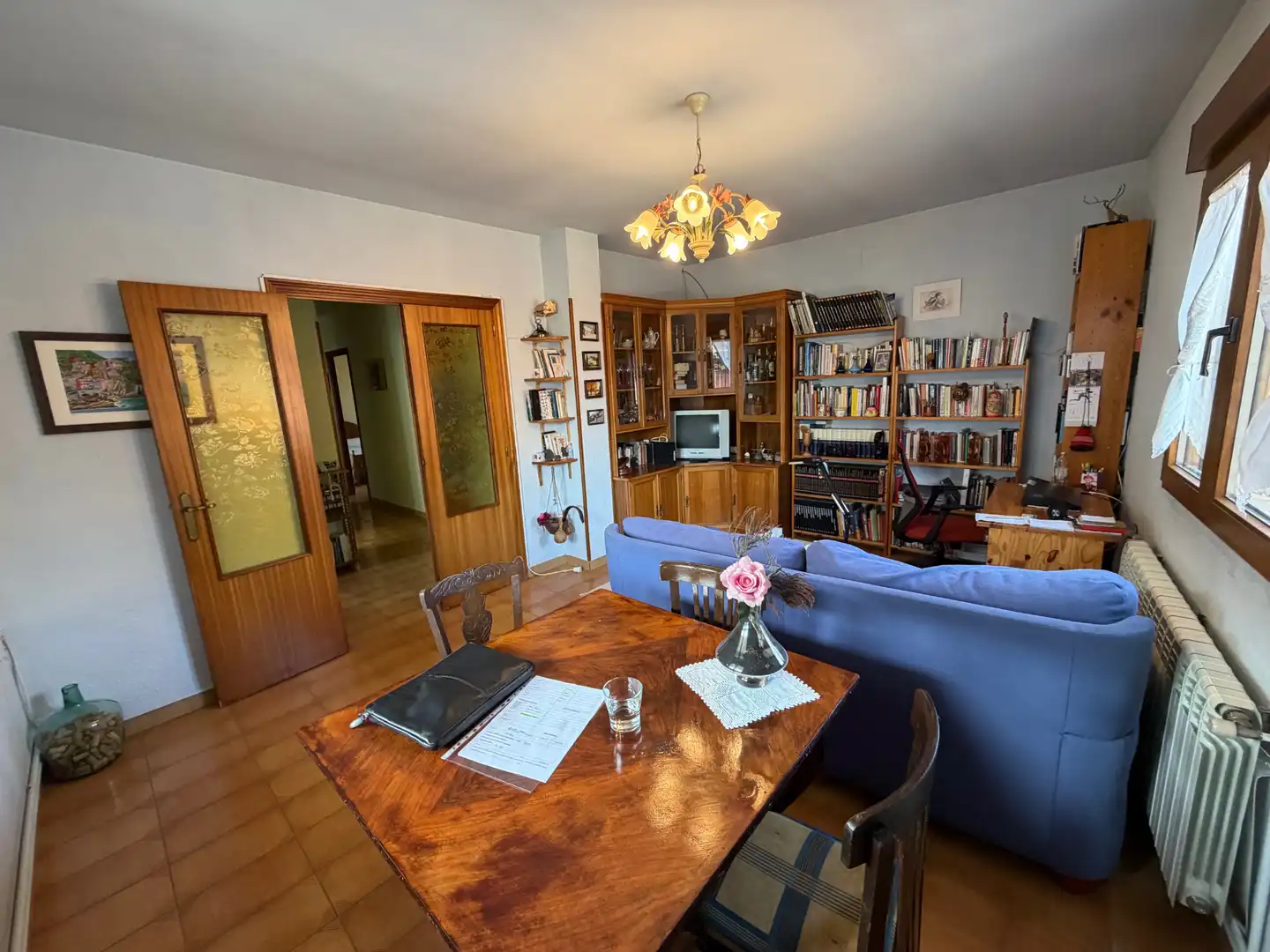 Living room of Houses for sale in Tordehumos  with Heating, Terrace and Storage room