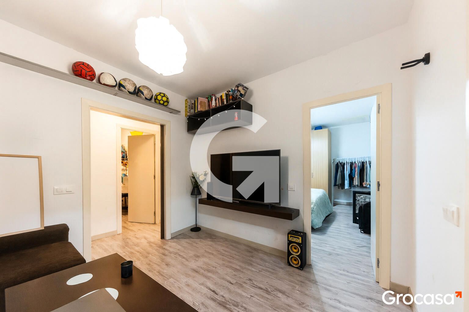 Sala d'estar de Àtic en venda en L'Hospitalet de Llobregat amb Balcó