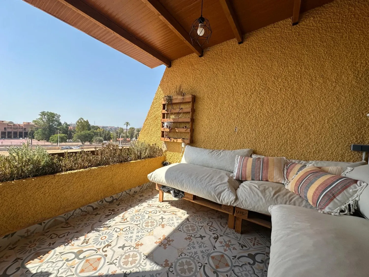 Terrassa de Apartament de lloguer en Mazarrón amb Aire condicionat, Terrassa i Moblat