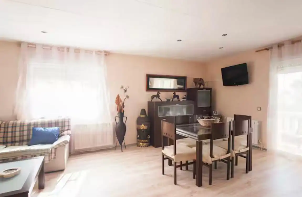 Sala d'estar de Casa o xalet en venda en Olivella amb Aire condicionat, Jardí privat i Terrassa
