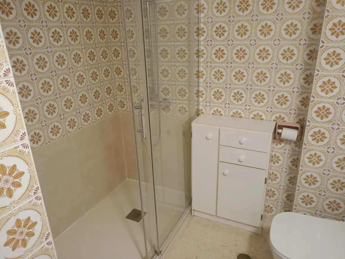 Bany de Apartament de lloguer en Gandia amb Aire condicionat, Terrassa i Moblat