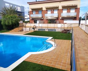 Swimming pool of House or chalet for sale in Cubelles  with Air Conditioner, Terrace and Swimming Pool