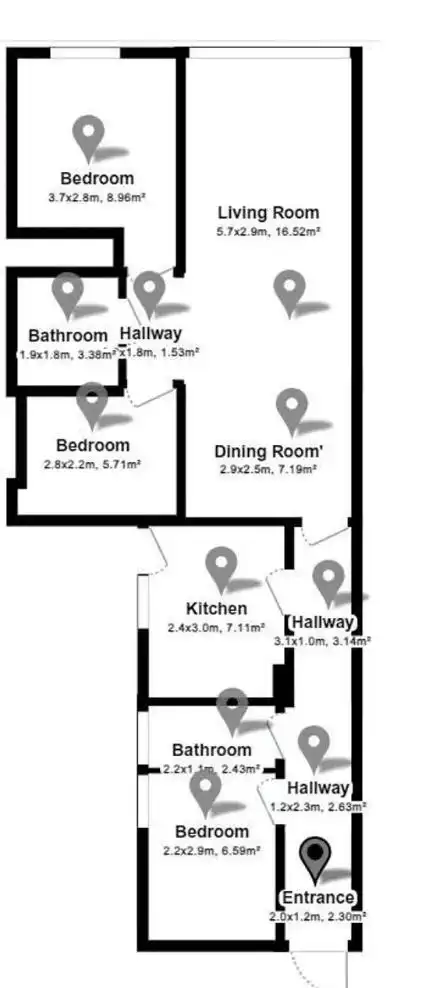Piso en venta en Barcelona con Aire acondicionado, Calefacción y Parquet