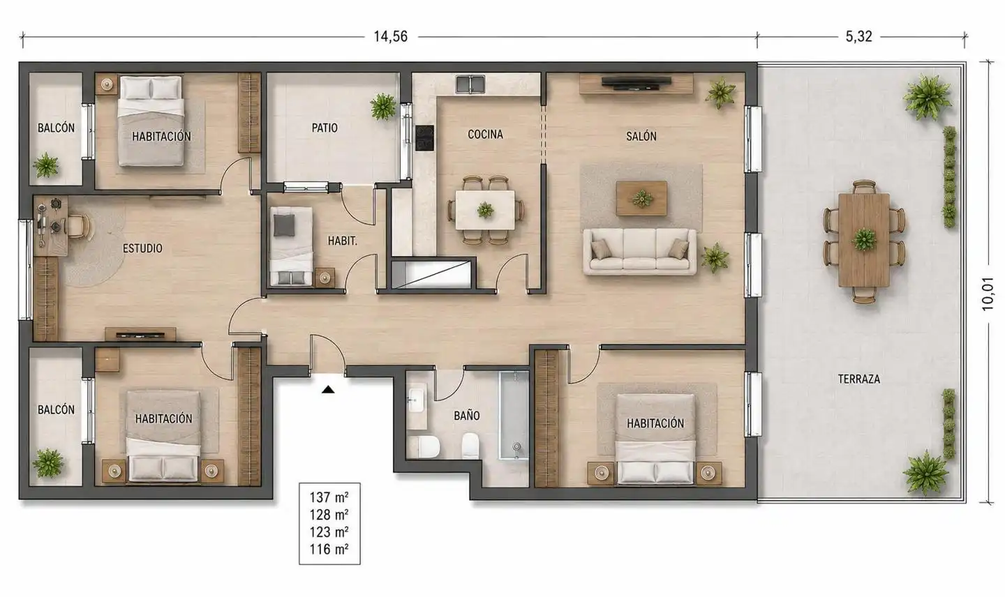 Flat for sale in calle Arquitecte Gaudí, imagen 2