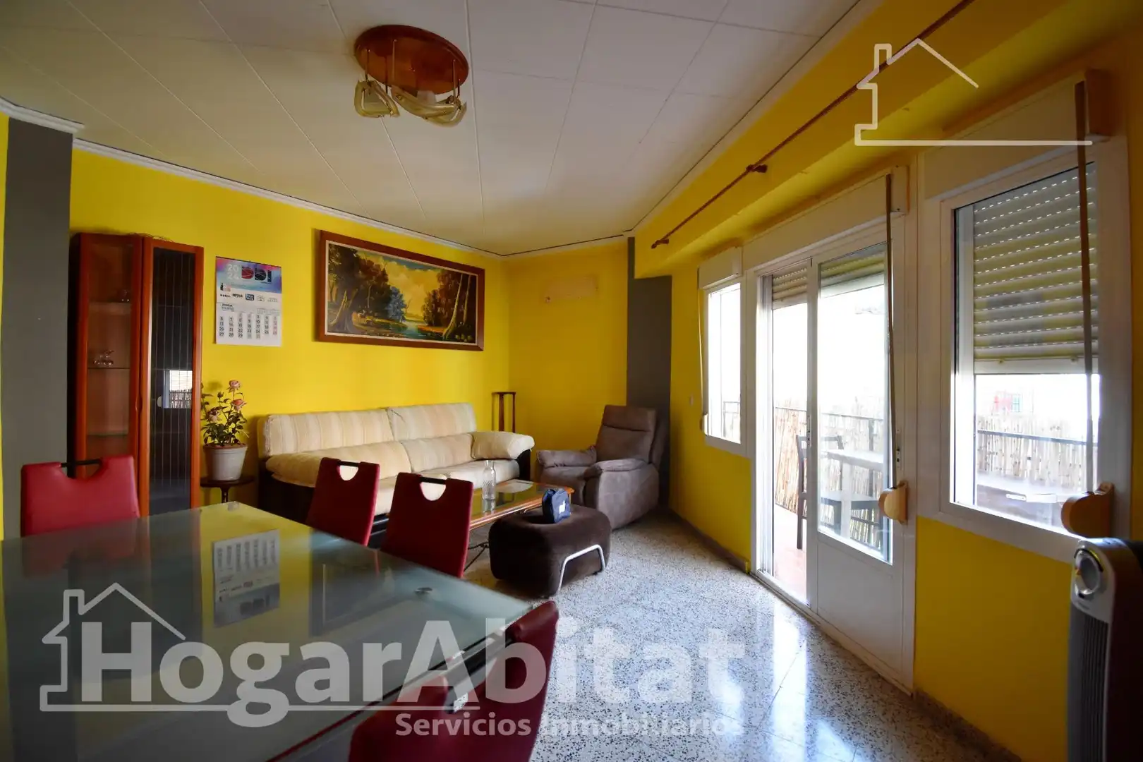 Sala de estar de Piso en venta en Gandia con Terraza, Trastero y Amueblado