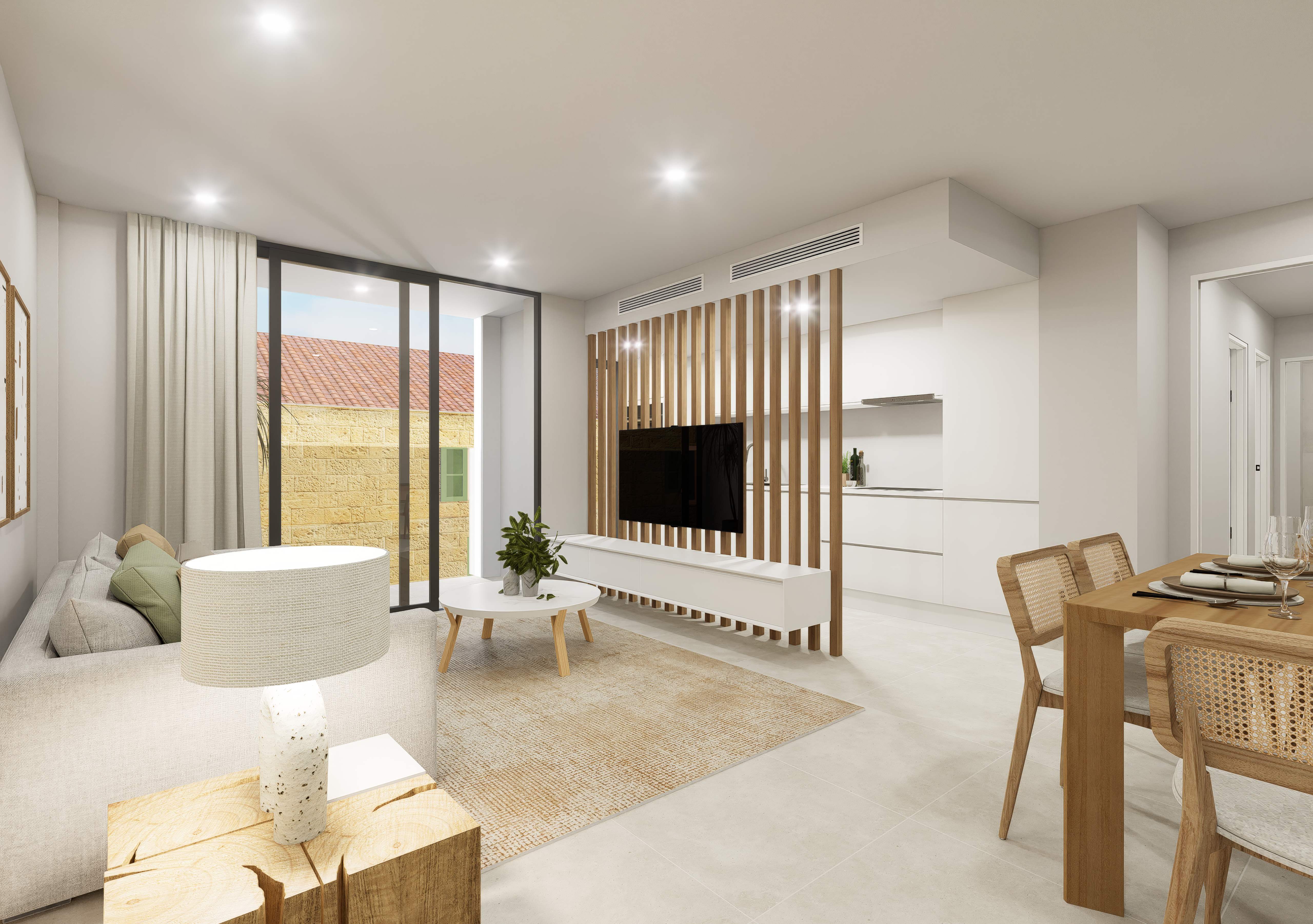 Living room of Flat for sale in Inca  with Air Conditioner, Heating and Terrace
