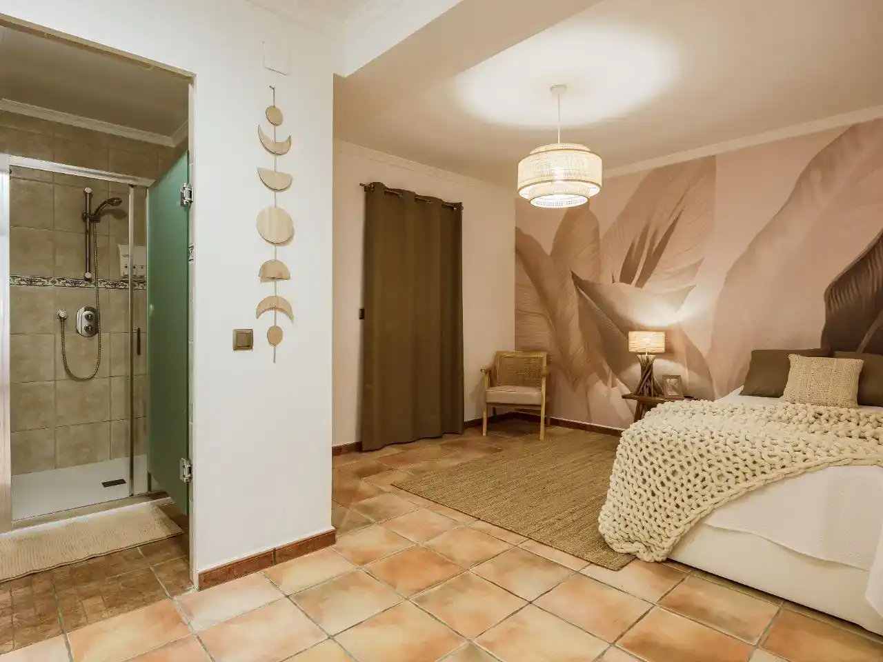Bedroom of Flat for rent in Dénia  with Air Conditioner, Private garden and Parquet flooring