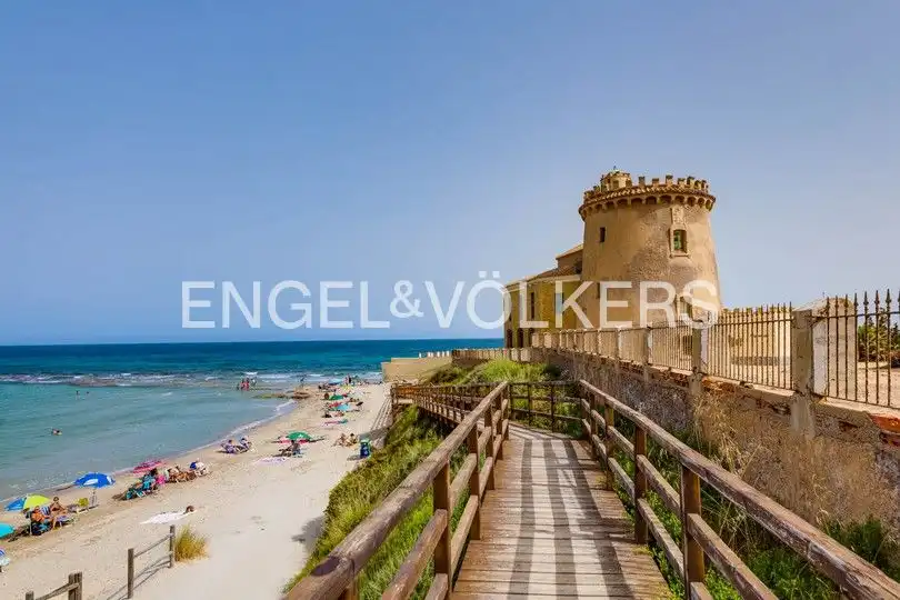 Vista exterior de Casa o chalet en venta en San Pedro del Pinatar con Aire acondicionado, Calefacción y Jardín privado
