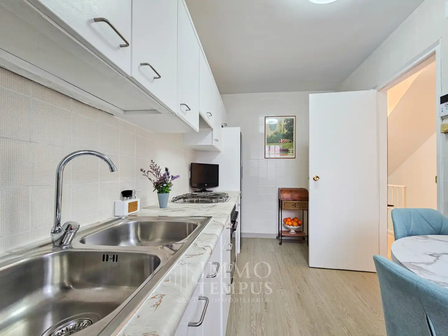 Cocina de Casa adosada en venta en Sant Cugat del Vallès con Jardín privado, Parquet y Terraza