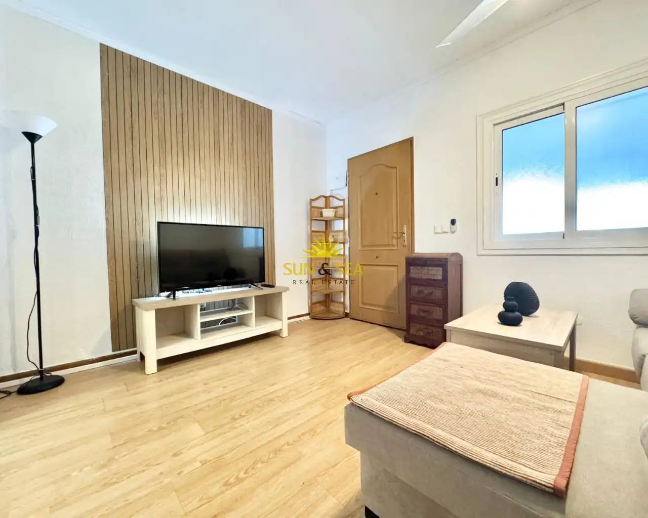 Living room of Apartments for sale in Santa Pola  with Heating, Parquet flooring and Terrace