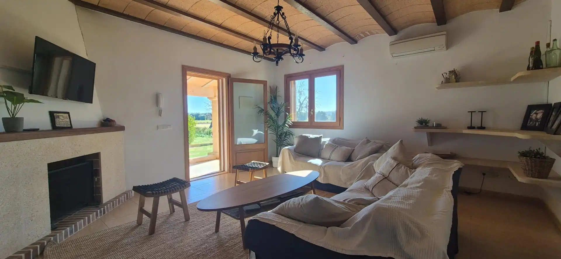 Sala d'estar de Casa o xalet de lloguer en Campos amb Aire condicionat, Calefacció i Piscina