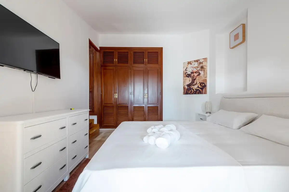 Bedroom of Houses for rent in Estepona  with Air Conditioner, Private garden and Terrace