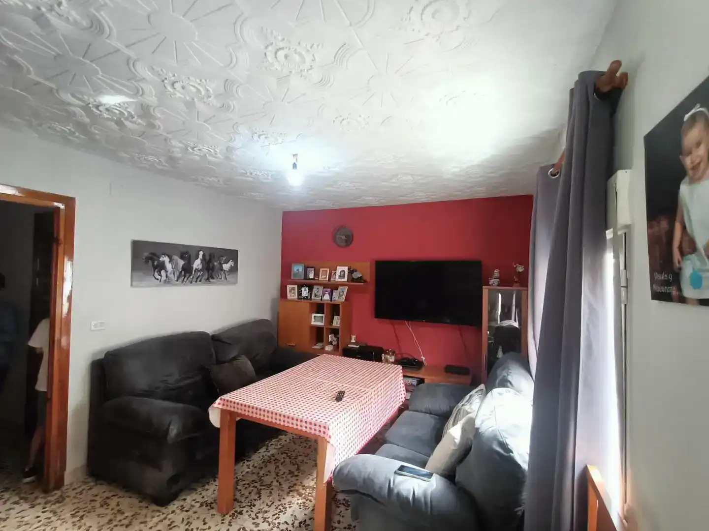 Sala de estar de Piso en venta en Baza con Amueblado y Balcón