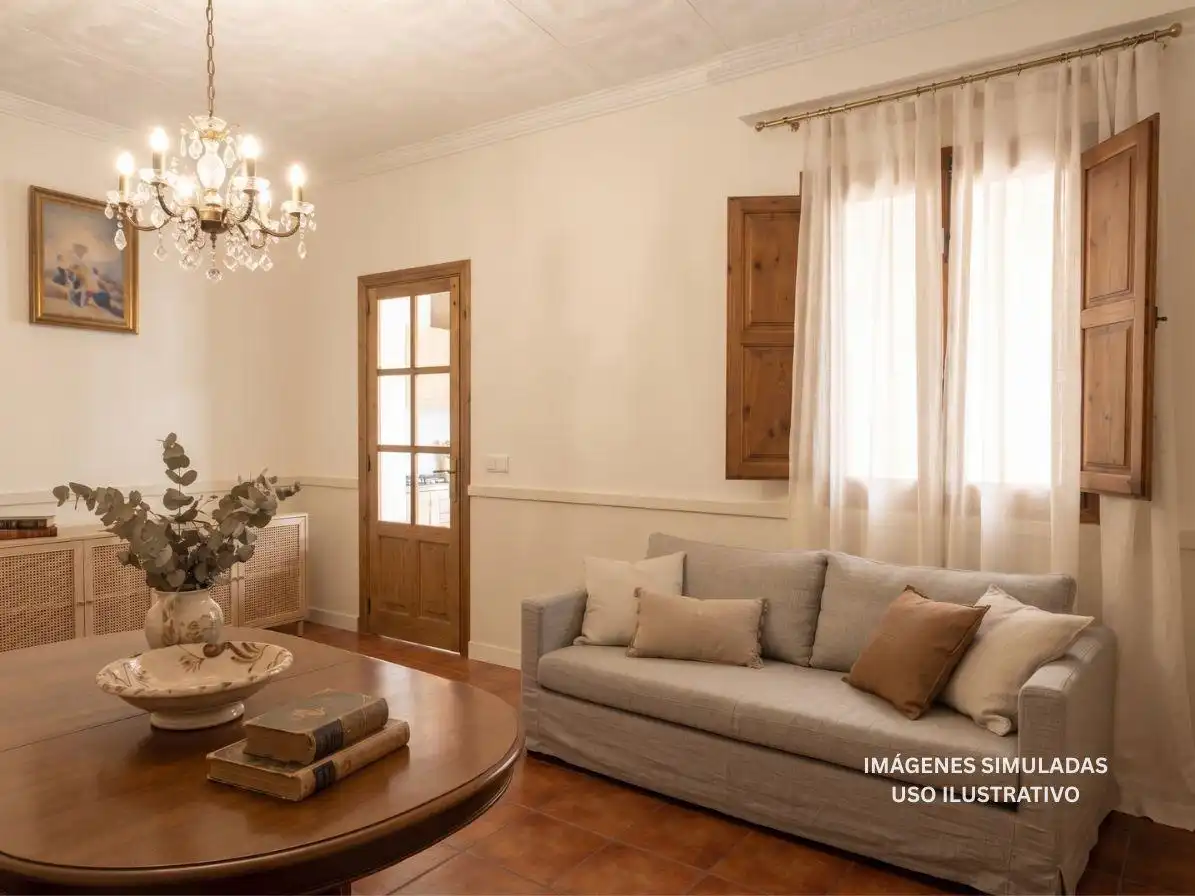 Sala d'estar de Finca rústica en venda en Granja de Rocamora amb Jardí privat, Terrassa i Traster