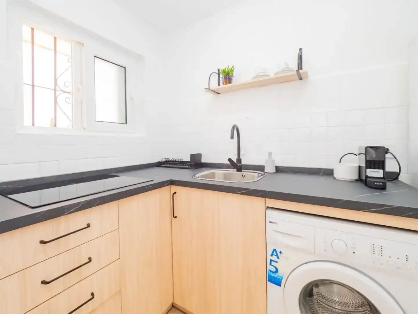 Küche von Wohnung zur Miete in Fuengirola mit Klimaanlage, Möbliert und Balkon