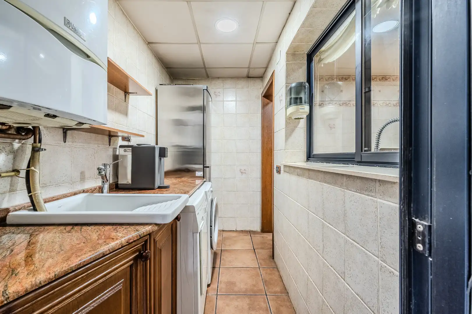 Kitchen of Flat for sale in Burriana / Borriana  with Air Conditioner, Heating and Terrace