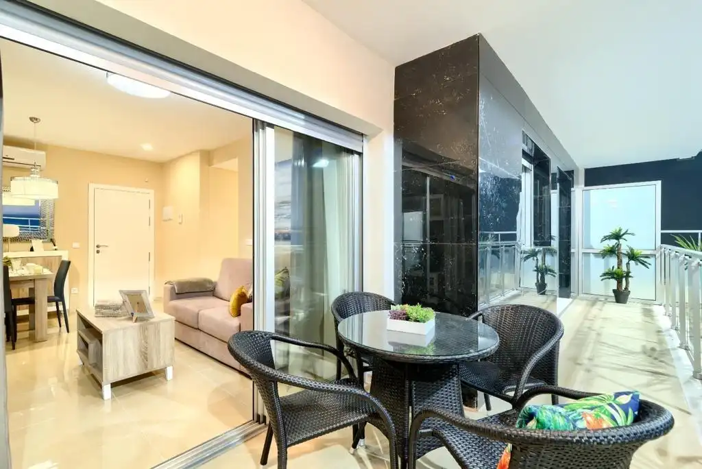 Terraza de Apartamento en venta en Oropesa del Mar / Orpesa con Aire acondicionado, Jardín privado y Terraza