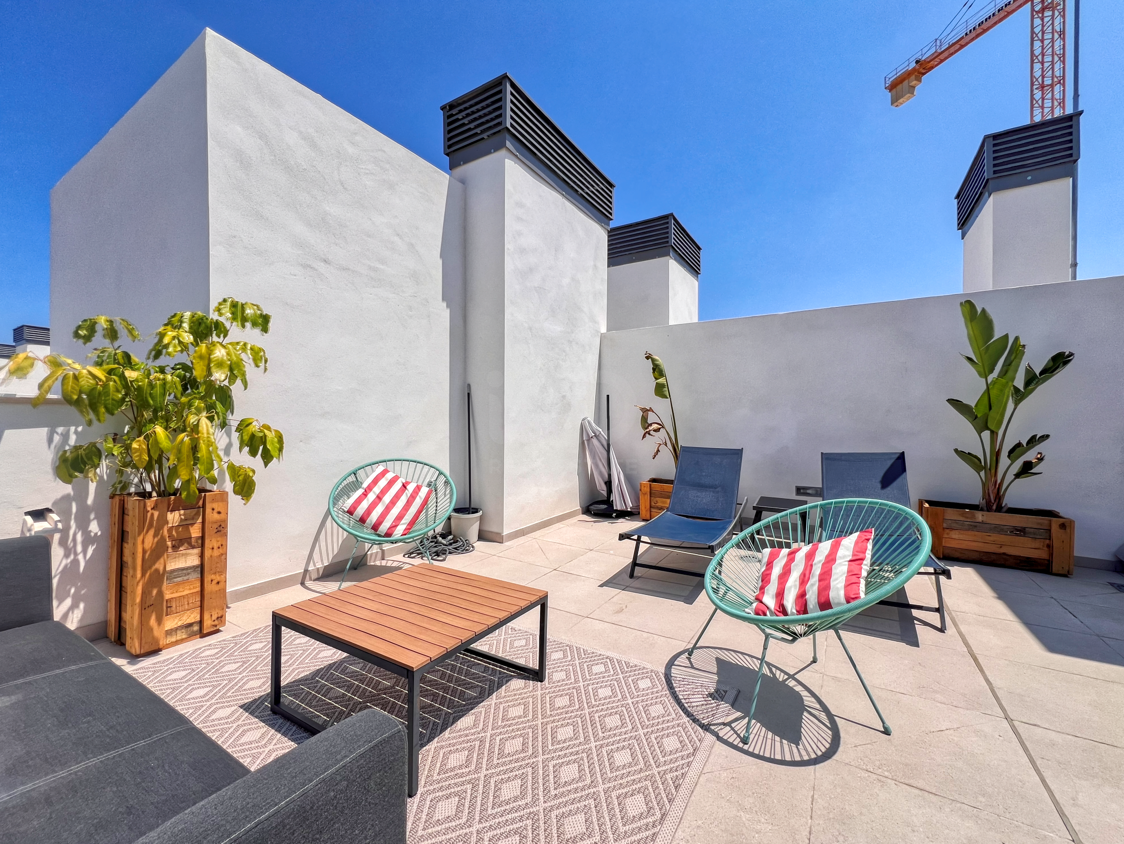 Terrace of Attic to rent in Dénia  with Air Conditioner, Terrace and Swimming Pool