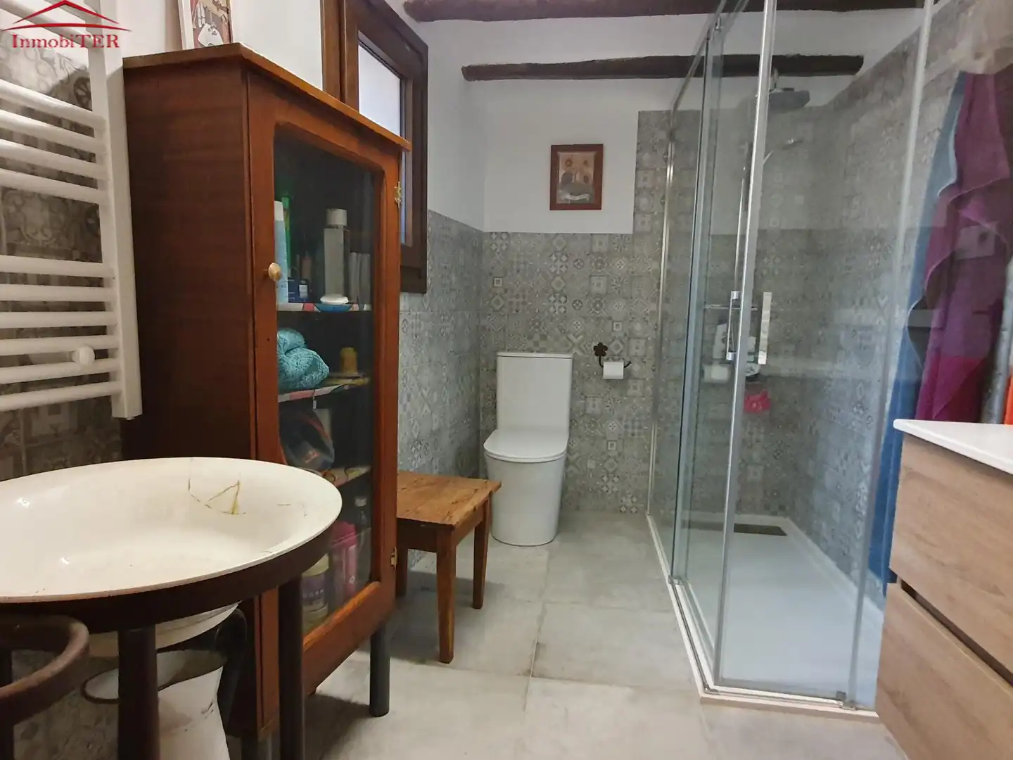 Baño de Casa o chalet en venta en Rubiales con Calefacción, Jardín privado y Trastero