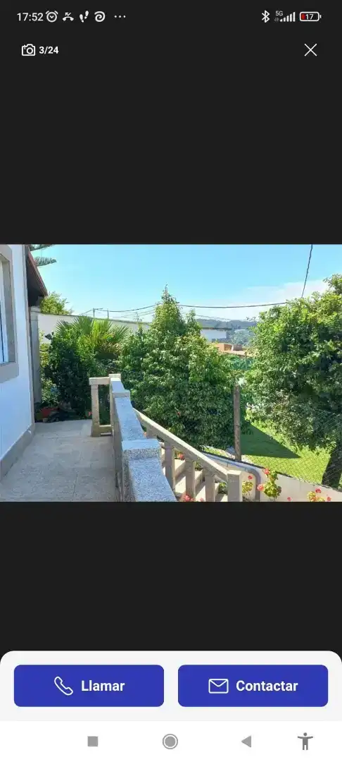 Terrassa de Casa o xalet de lloguer en Cangas  amb Jardí privat, Parquet i Moblat