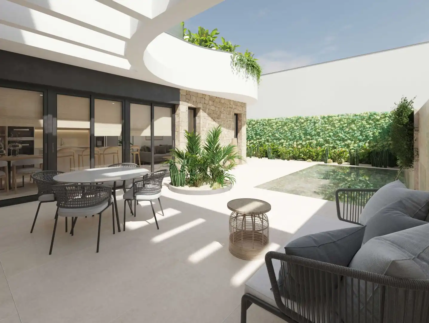 Terraza de Casa adosada en venta en Almoradí con Jardín privado, Terraza y Piscina