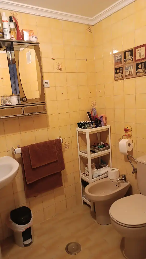 Badezimmer von Wohnung zum Verkauf in Velilla de San Antonio mit Heizung, Abstellraum und Ofen
