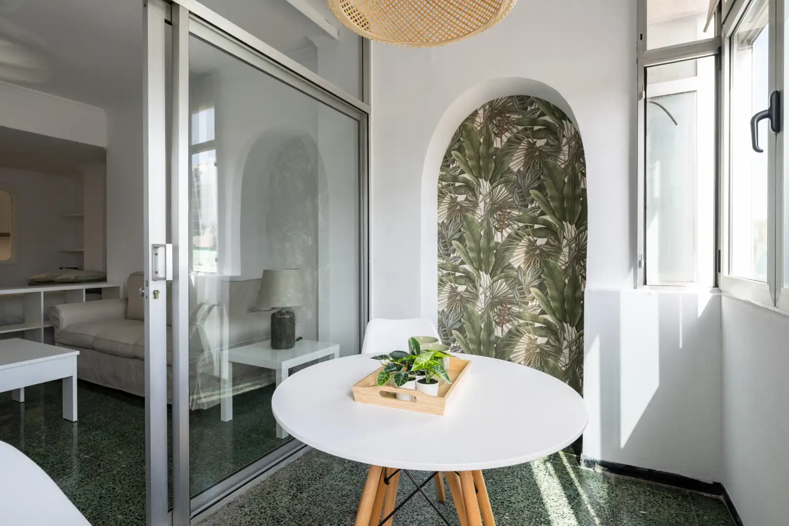 Balcony of Study for rent in Las Palmas de Gran Canaria  with Oven, Washing machine and Balcony