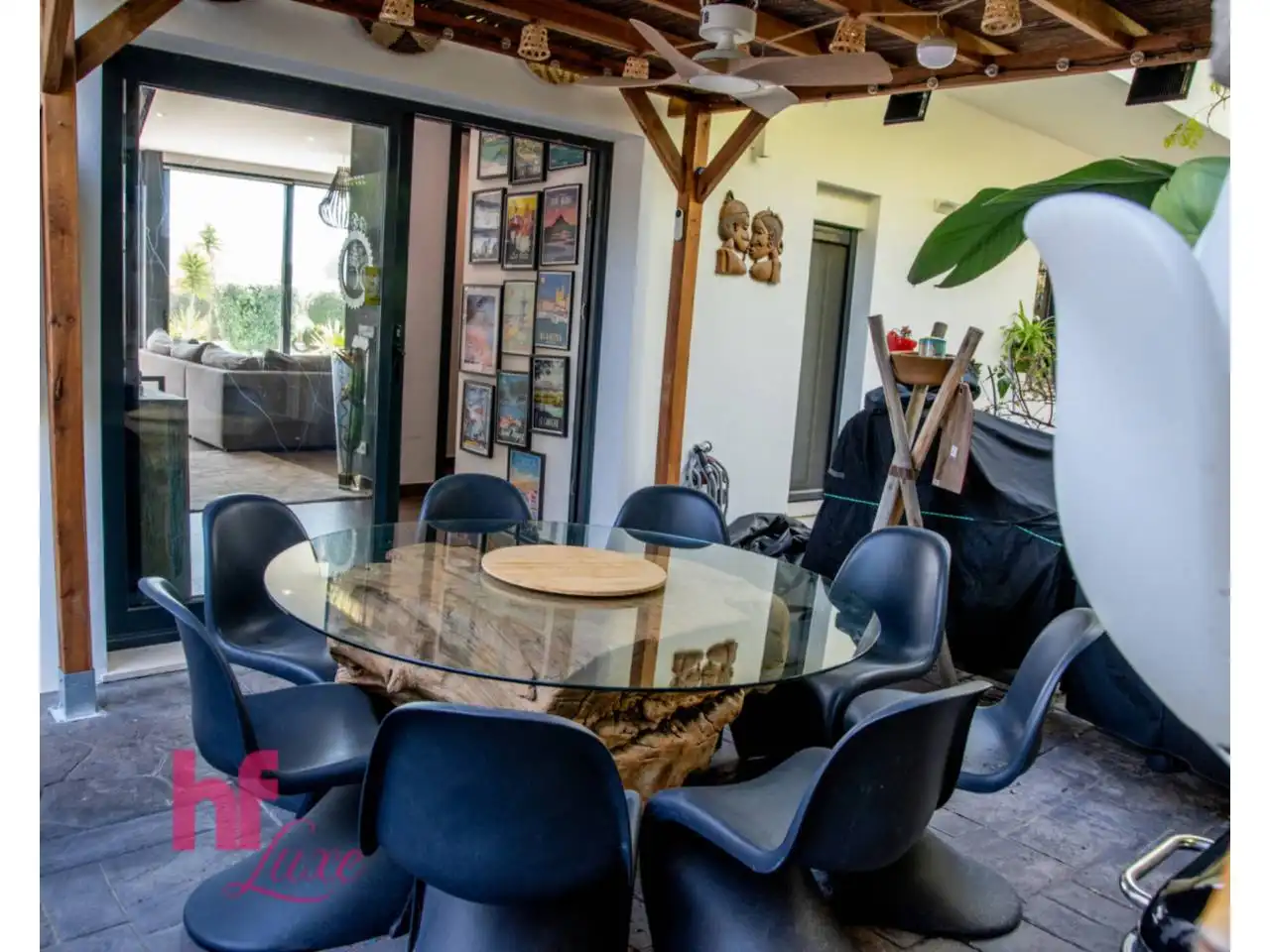 Menjador de Casa o xalet en venda en Moraira amb Aire condicionat, Calefacció i Jardí privat