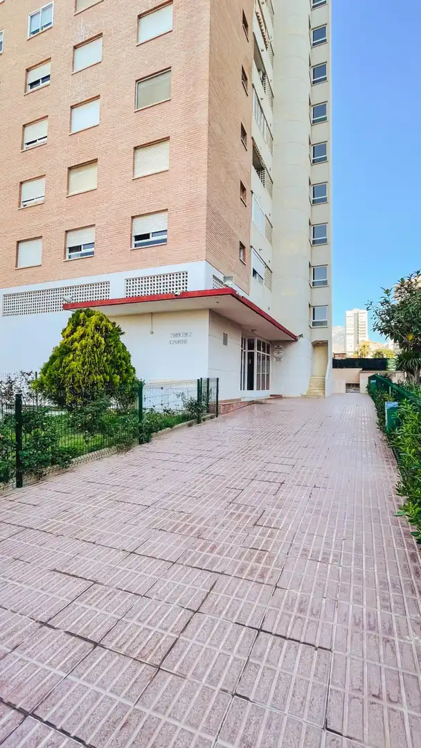 Vista exterior de Pis en venda en Benidorm amb Aire condicionat, Jardí privat i Terrassa