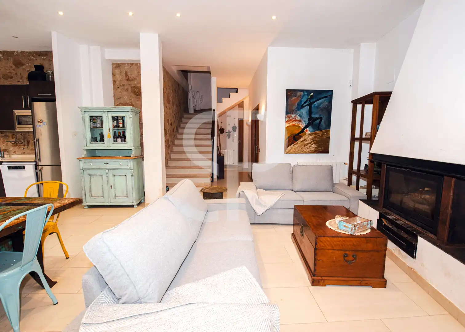 Sala de estar de Dúplex en venta en Sant Feliu de Guíxols con Aire acondicionado, Calefacción y Terraza