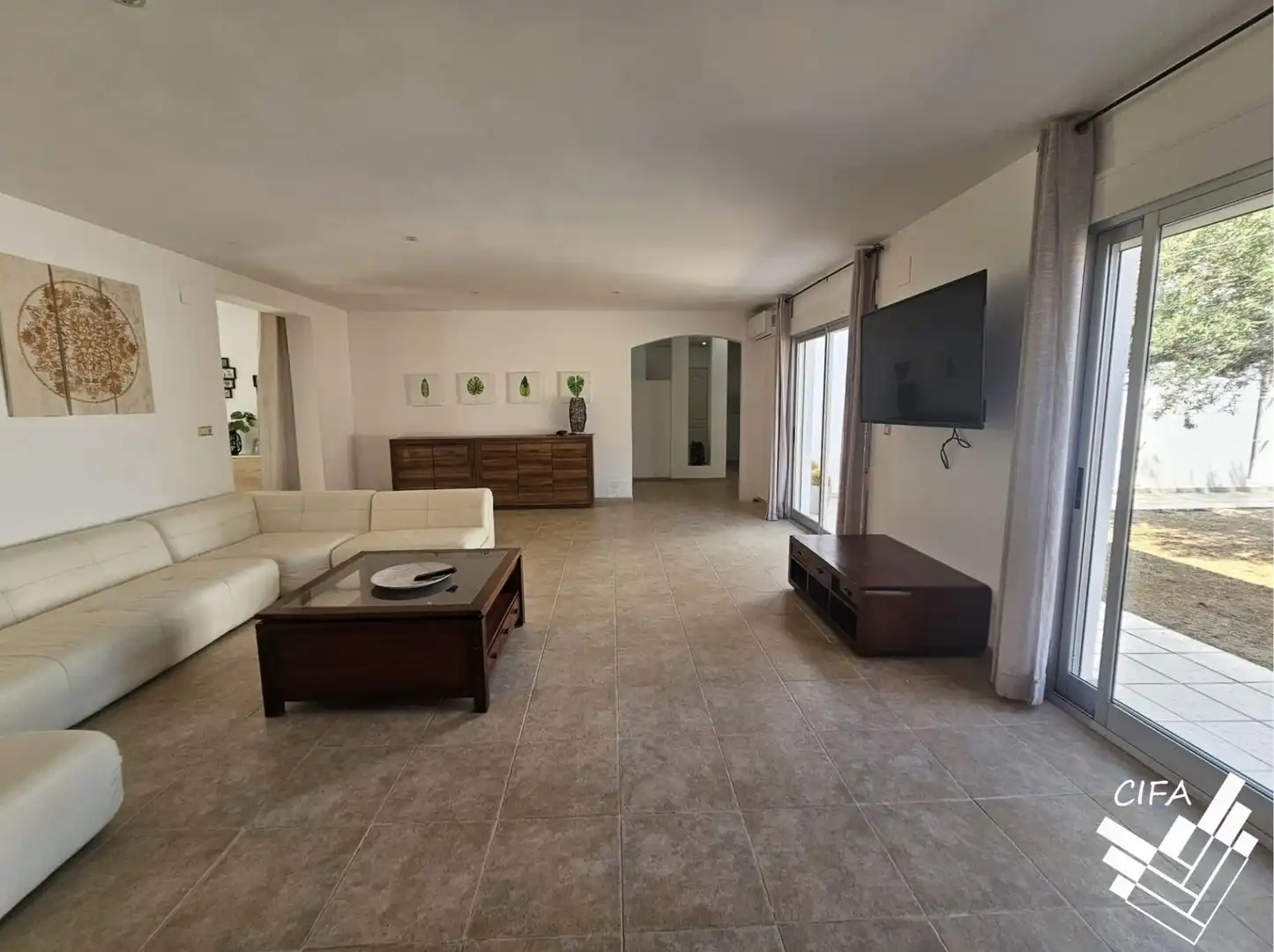 Living room of Houses for sale in Càlig  with Air Conditioner, Private garden and Furnished