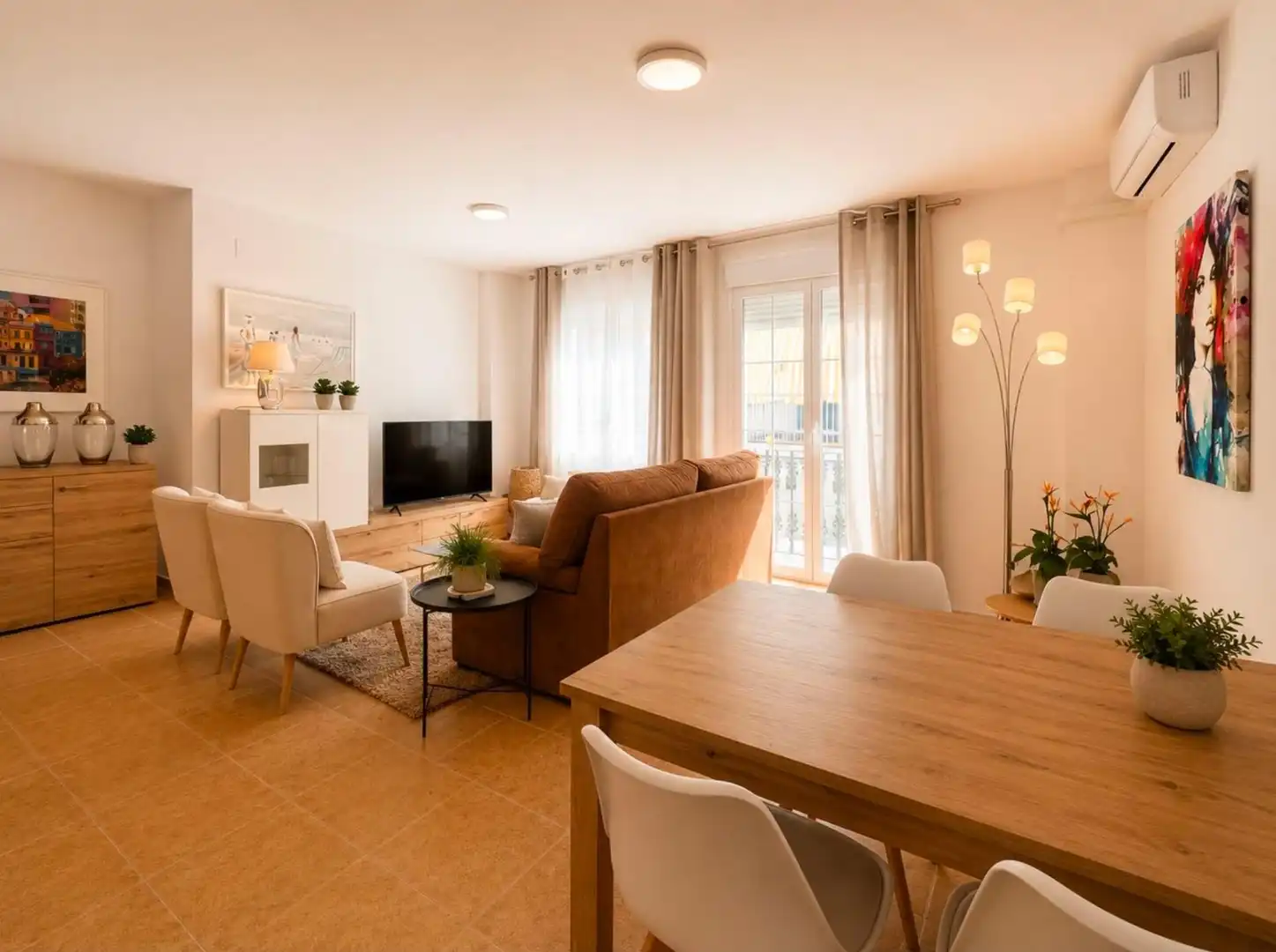 Sala d'estar de Apartament en venda en Altea amb Aire condicionat, Calefacció i Moblat